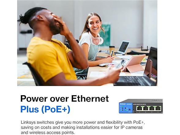 Linksys 8-Port Gigabit Network PoE+ Switch