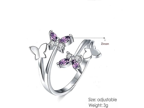 FUTIMELY Dainty Butterfly Ring for Women