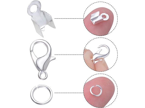 Hmjpng Silver Jewelry End Making Kit