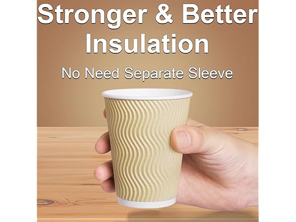 Luckypack Hot Paper Cups 12 oz