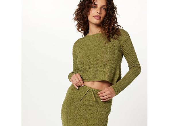 The Drop Makayla Crochet Maxi Skirt