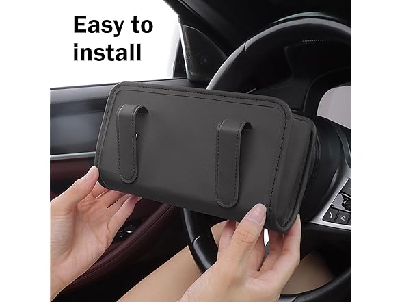 Zikefest Car Trash Can Foldable Black