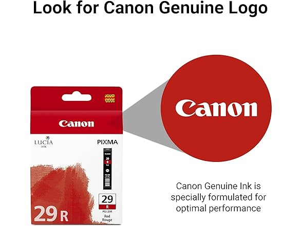 Canon PGI-29 Genuine Red Ink Tank