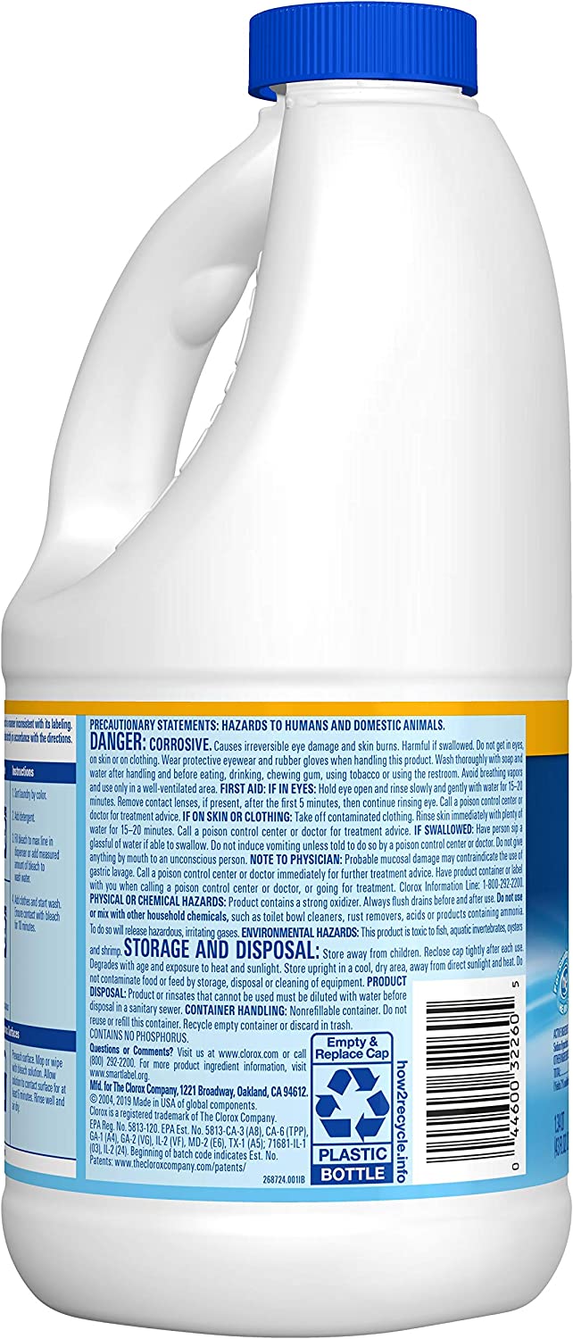 (6 or 12-Pack) Clorox Disinfecting Bleach 43ozs - Gallery 19
