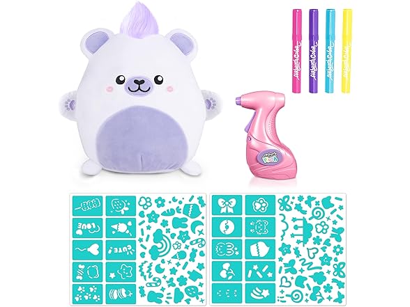 Canal Toys Airbrush Plush Kawaii Squish Bear