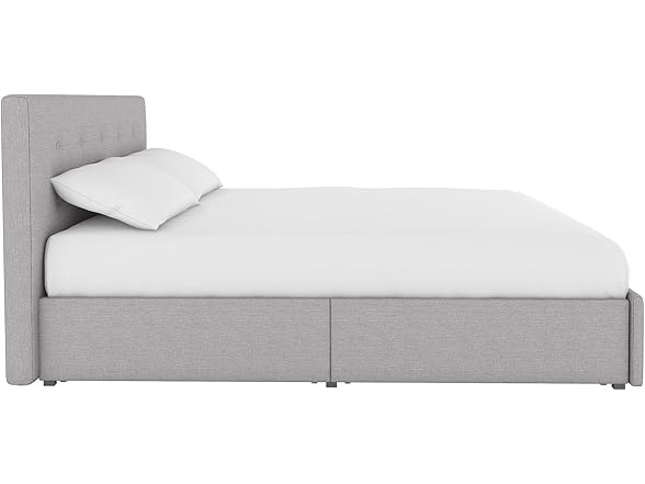 DHP Rose Upholstered Platform Bed with U