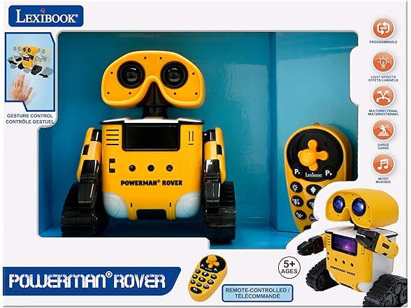 LEXiBOOK, Powerman® Rover, Remote-Controlled Robot