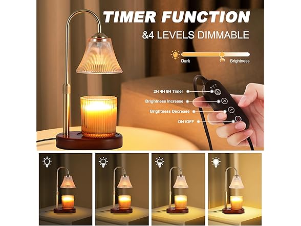 EUAONYA Candle Warmer Lamp