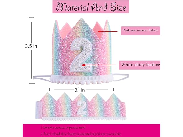Wawuo (3.5*3.1IN) Baby Rainbow Hat