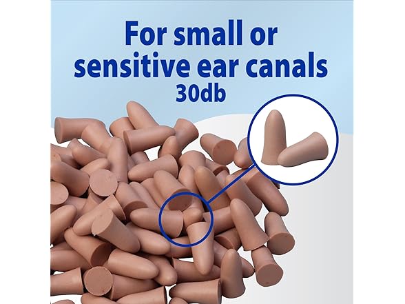 TheraCare Soft Foam Earplugs, 50 Pairs Per Jar