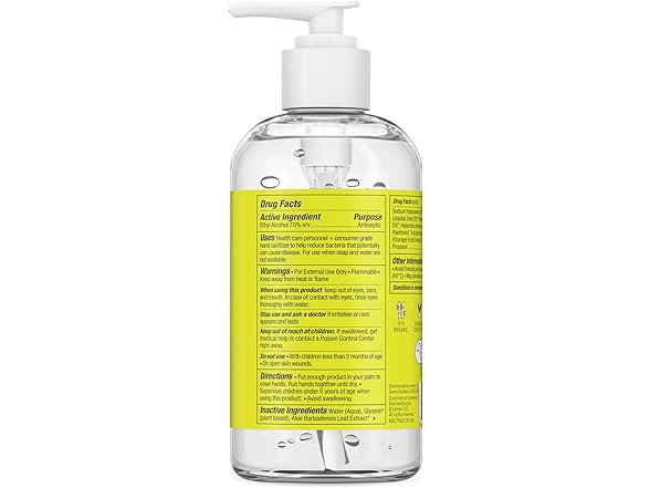 Lemyn Organics Hand Sanitizer Gel 8oz
