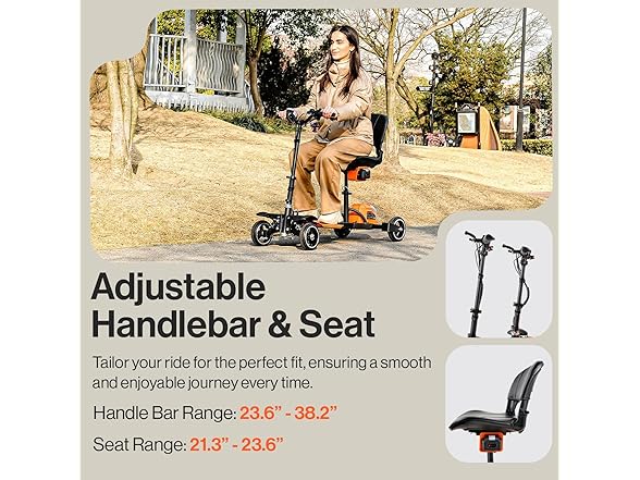 SuperHandy 4 Wheel Mobility Scooter (Orange)