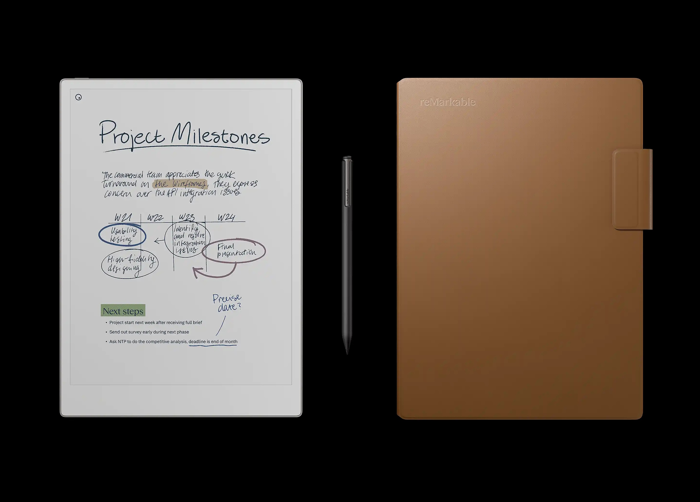 reMarkable Paper Pro Leather Folio Bundle - Gallery 14