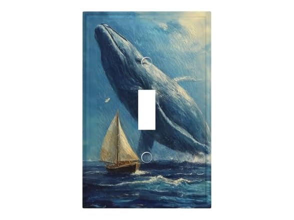 Light Switch Cover Whale Sea 1Gang