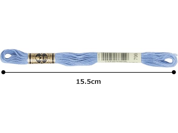DMC 6-Strand Embroidery Cotton Floss, Medium, Delft Blue