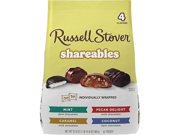 Russell Stover Shareables Milk Dark Choc