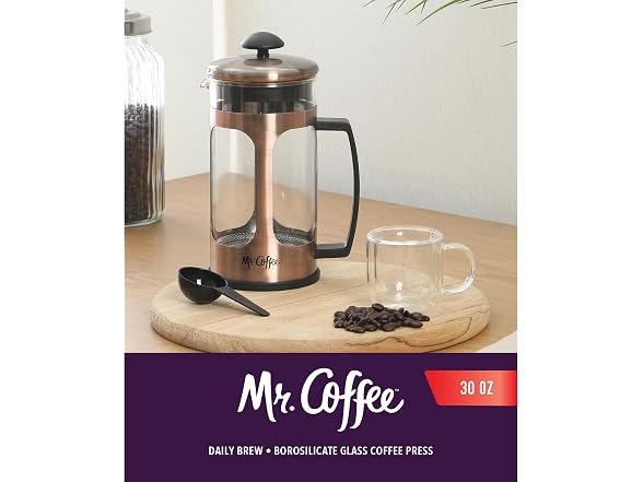 Mr. Coffee Daily Brew French Press Coffee Maker