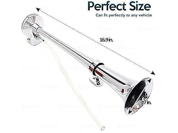 Zone Tech EH0006 Zone Tech 12V Single Trumpet Air Horn Si