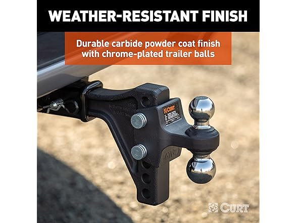 CURT 45935 Adjustable Trailer Hitch Ball Mount