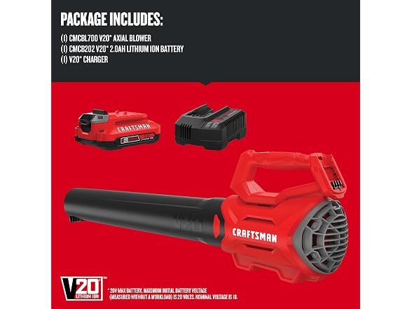 CRAFTSMAN CMCBL700D1 20V MAX Axial Leaf Blower Kit