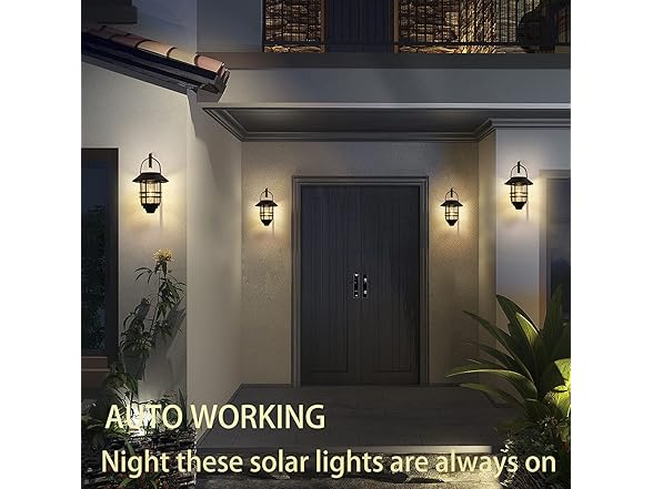 2 Pack Solar Lanterns Outdoor