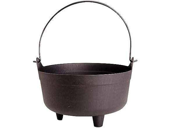 14in. Black Cauldron Halloween Decoration