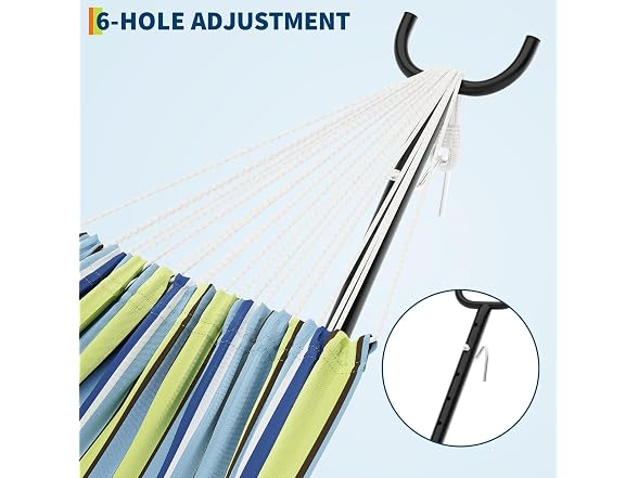 Double Hammock w/ Space-Saving Steel Stand