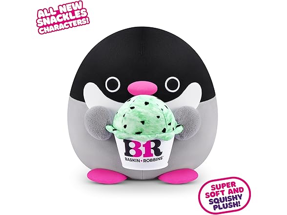 Snackles Series 2 Penguin & Baskin-Robbin 16" Plush