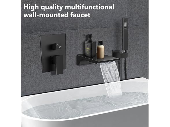 Dollate Wall Mount Bathtub Faucet Bath Tub Faucet Set