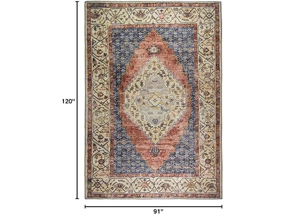 L'Baiet Rachel Multicolor 8x10 Runner Rug