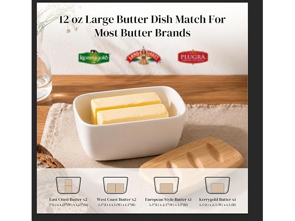 DOWAN 6.5" Large Butter Dish