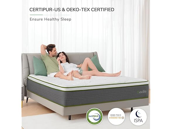 Novilla Queen 12" Gel Memory Foam Mattress