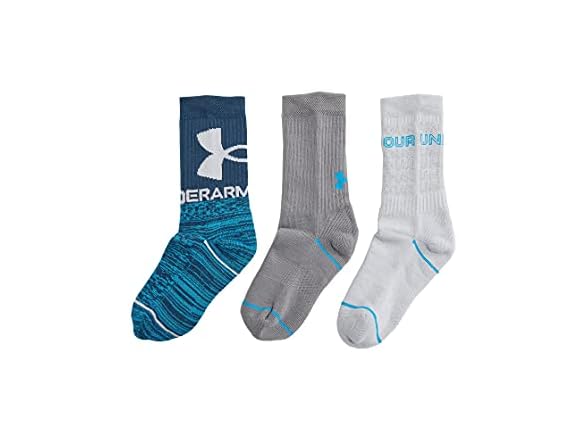 Under Armour Boys (1-4) Phenom Crew Socks