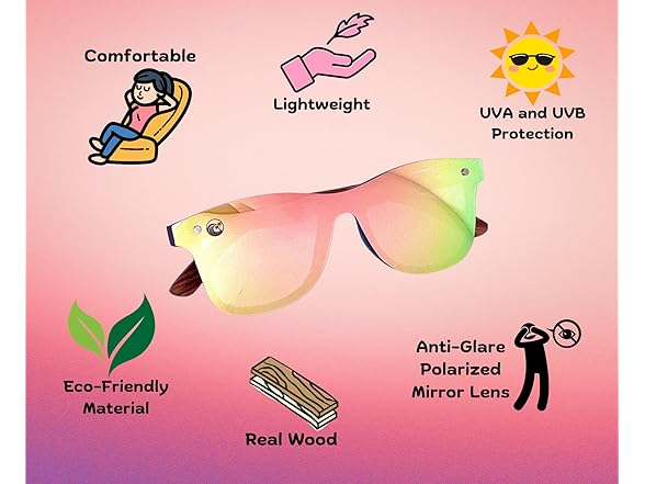 Coastal Vibes 1504 Polarized Mirrored Sunglasses