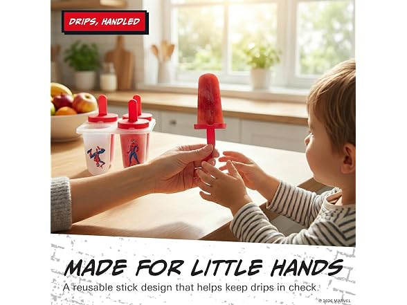 Marvel Spider-Man Plastic Popsicle Molds 