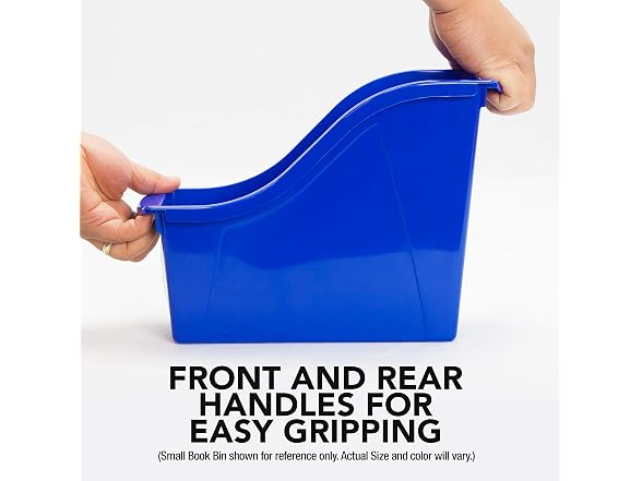 Storex Large Book Bin Green 6PK