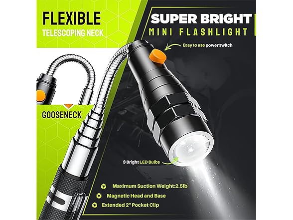 Telescoping Magnetic Pickup Tool Set