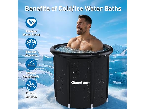 Yesker 126 Gal Ice Bath Tub with Air Ring