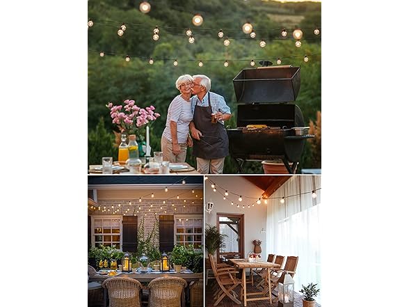 Brightown 29Ft 25 Light Outdoor String Lights