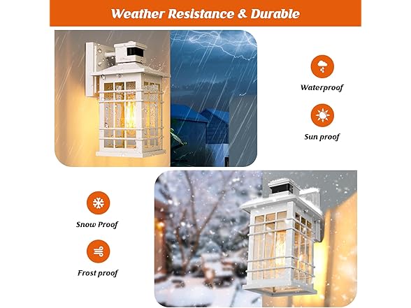 Kondras Motion Sensor Outside Wall Lantern Waterproof