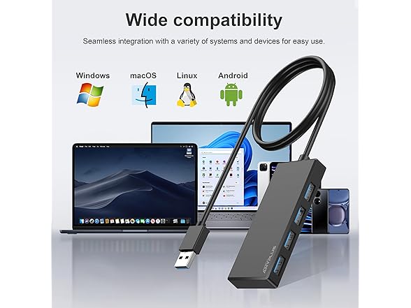 ANYPLUS Multiport USB Splitter Adapter Hub