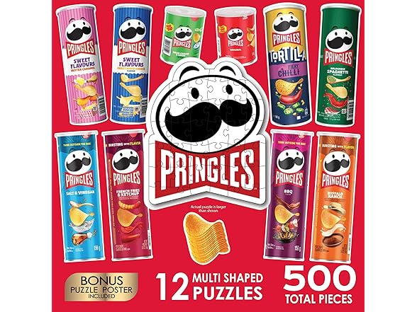 RoseArt Mini Shaped Pringles 500Pc Puzzle