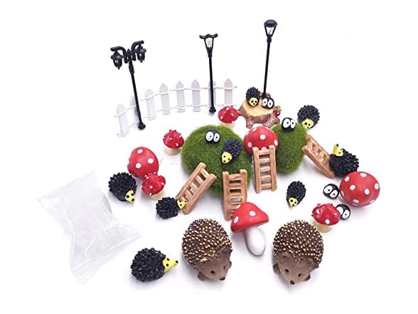 35Pcs Miniature Garden Ornaments Set