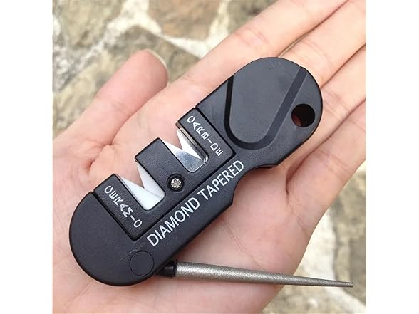 4-in-1 Portable Tungsten Ceramic Carbide Knife Sharpener
