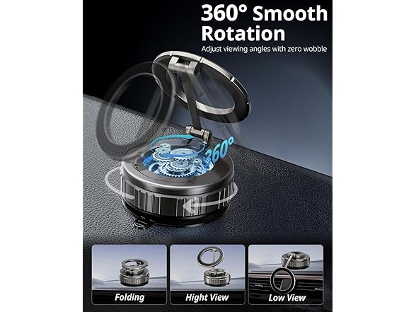 UBeesize 360 Magsafe Vacuum Magnetic Car Phone Holder