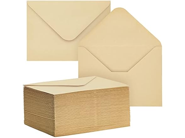 100 Pack 4x6 Envelopes for Invitations