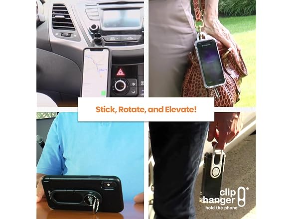 Cliphanger PIVIT with Black Kickstand Holder &