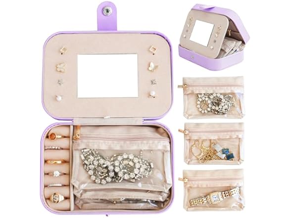 BeBeGee Portable Jewelry Organizers Tray