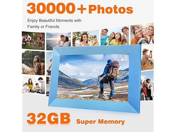 FRAMEO 32GB 10.1" Smart Digital Photo Frame