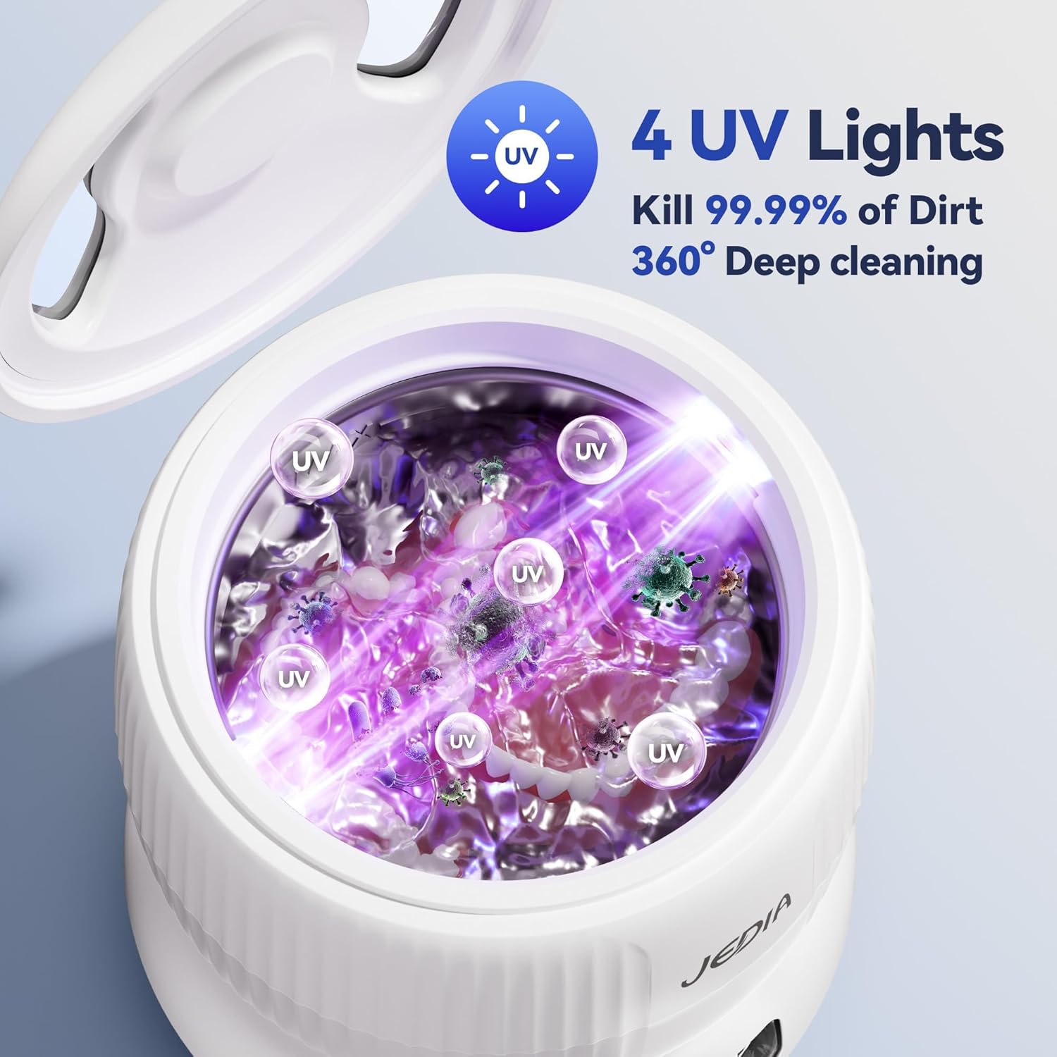 Ultrasonic Retainer Cleaner 45kHz 4-Mode - Gallery 16